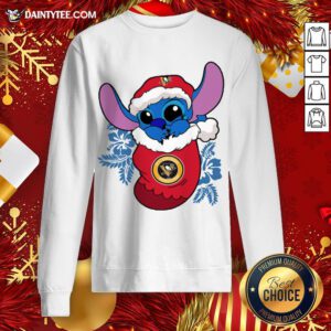 Nice Pittsburgh Penguins Christmas Stitch In The Sock Funny Disney NHL Sweatshirt- Design By Daintytee.com