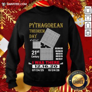 Nice Pythagorean Theorem Day I Was There 12 16 20 Sweatshirt- Design By Daintytee.com
