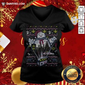 Official Ghostbusters There Is No Santa Only Zuul V Neck- Design By Daintytee.com