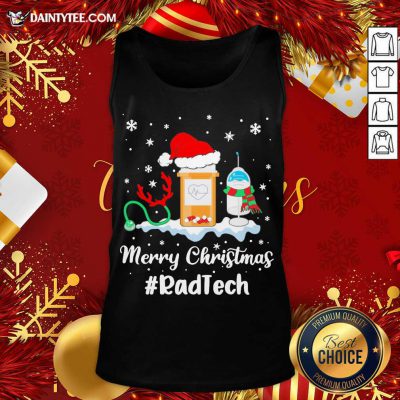 Nurse Santa Vaccine Merry Christmas #Rad Tech Tank Top- Design By Daintytee.com