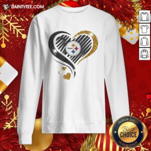 Official Pittsburgh Steelers Heart Diamond Sweatshirt- Design By Daintytee.com
