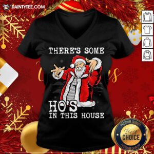 Official There’s Some Ho’s In This House Ugly Christmas V-neck