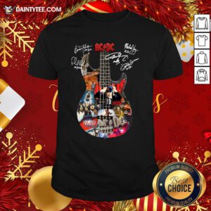 Original AC DC Guitar All Signature Shirt- Design By Daintytee.com