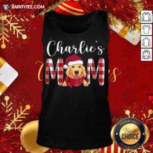 Original Golden Retriever Charlie’s Mom Christmas Tank Top- Design By Daintytee.com
