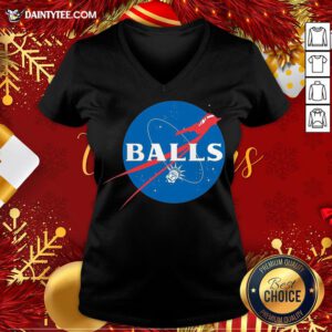 Original Nope To Nasa Balls V Neck- Design By Daintytee.com
