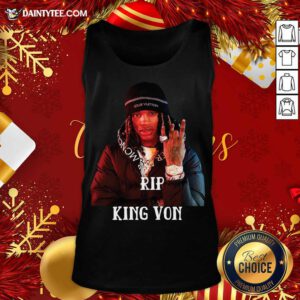 Rip King Von Tank Top- Design By Daintytee.com