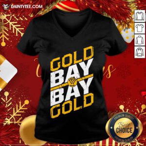 Original WWE Adam Cole Gold Gold Bay Bay V Neck- Design By Daintytee.com