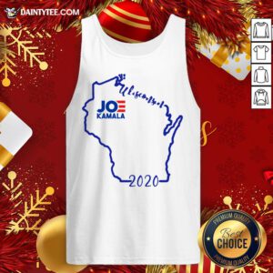 Perfect 2020 Joe Biden And Kamala Harris Win Wisconsin Tank Top- Design By Daintytee.com