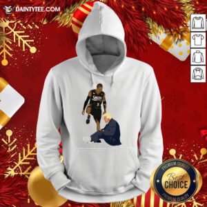 Perfect Allen Iverson Steps Over Donald Trump Funny Hoodie- Design By Daintytee.com