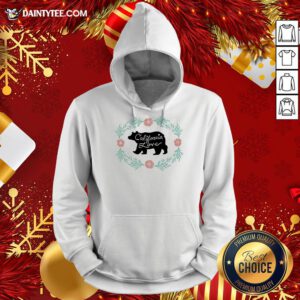 Perfect Bear California Love Flower Hoodie- Design By Daintytee.com