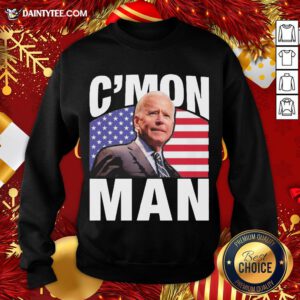 Perfect C’mon Man Biden Vote 46 American Flag Sweatshirt - Design By Daintytee.com