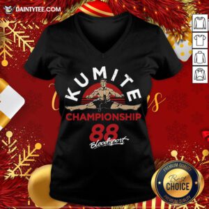 Perfect Kumite Championship ’88 Adult V Neck- Design By Daintytee.com