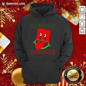 Letter M Lower Case Alphabet Matching Christmas Hoodie- Design By Daintytee.com
