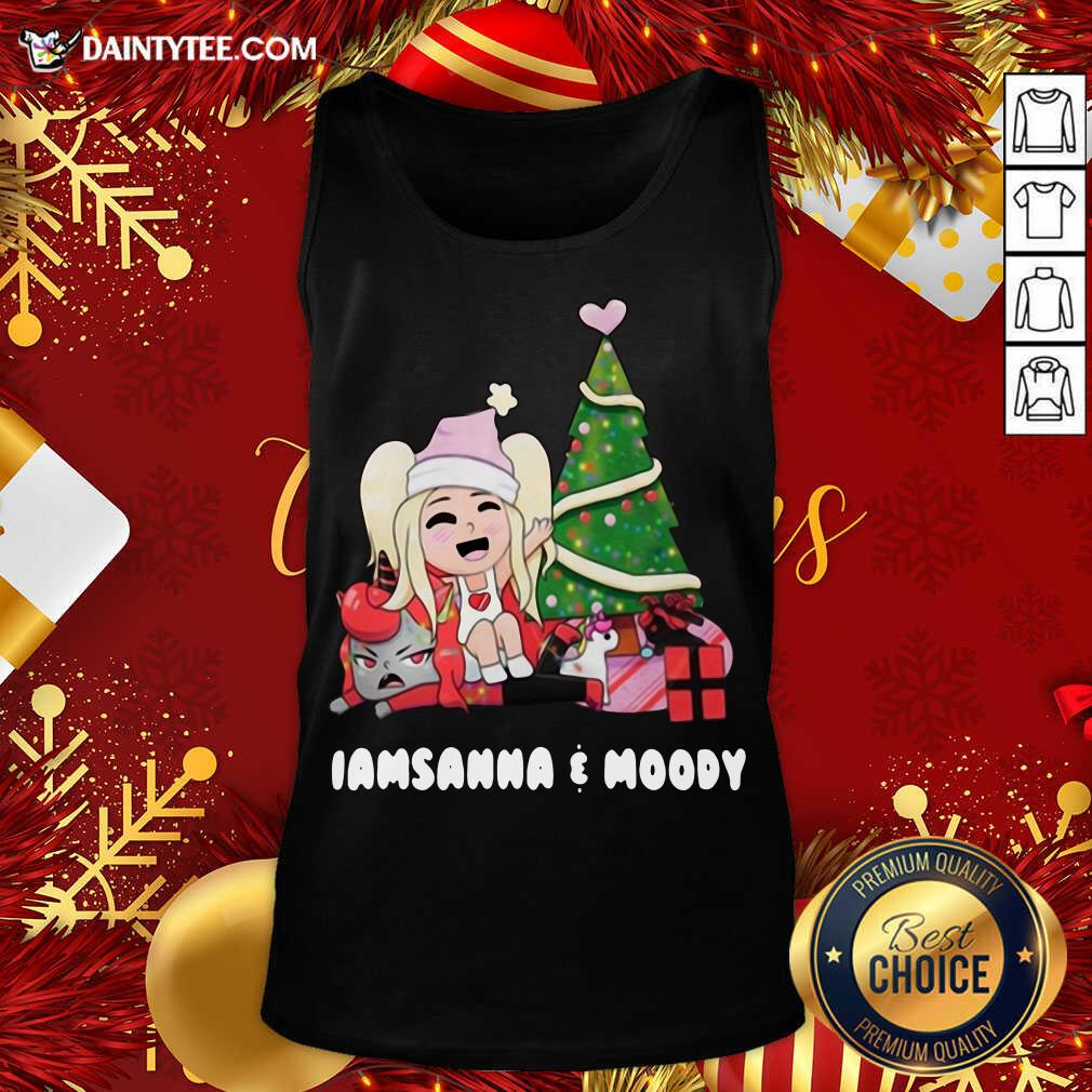 Sanna Iamsanna E Moody Christmas Tank Top- Design By Daintytee.com