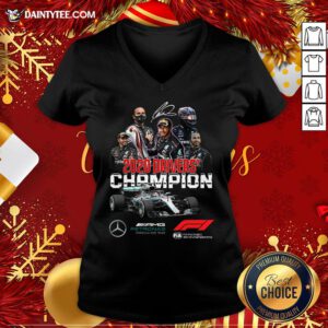Premium 2020 Drivers’ Champion Signatures V Neck- Design By Daintytee.com