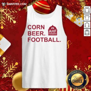 Corn Beer Football Tank Top- Design By Daintytee.com