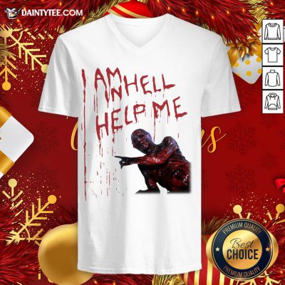 Premium Hellraiser I Am In Hell Help Me V Neck- Design By Daintytee.com
