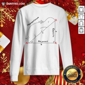 Hippopotenuse Adjacent Opposite Sweatshirt- Design By Daintytee.com