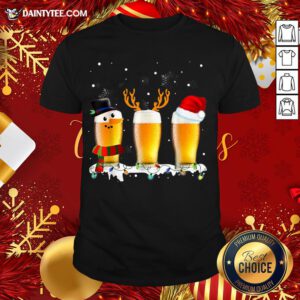 Premium Santa Reindeer Beer Funny Alcohol Drinking Beer Christmas T-Shirt- Design By Daintytee.com