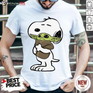 Premium Snoopy Hugging Yoda Baby Shirt - Design By Daintytee.com