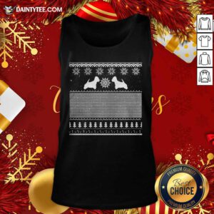Westie Green Christmas Tank Top- Design By Daintytee.com