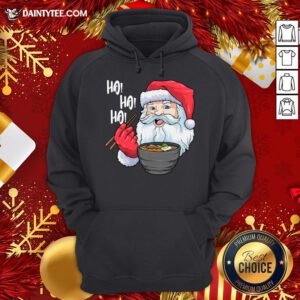 Pretty Santa Ramen Noodles Shirt Christmas Japanese Noodles Hoodie - Design By Daintytee.com