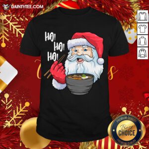 Pretty Santa Ramen Noodles Shirt Christmas Japanese Noodles Shirt - Design By Daintytee.com