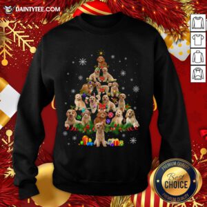 Top Bichon Frise Christmas Tree Lights Funny Dog Xmas Gift Sweatshirt- Design By Daintytee.com