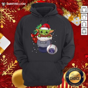 Top Colorado Rockies Christmas Baby Yoda Star Wars Funny Happy MLB Hoodie- Design By Daintytee.com