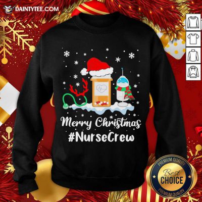 Nurse Santa Vaccine Merry Christmas #Nurse Crew Sweatshirt- Design By Daintytee.com