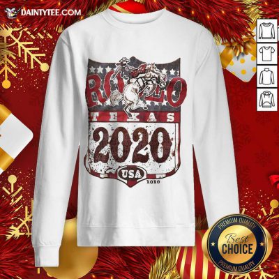 Cowboy Rodeo Texas 2020 Ameican Flag Sweatshirt- Design By Daintytee.com