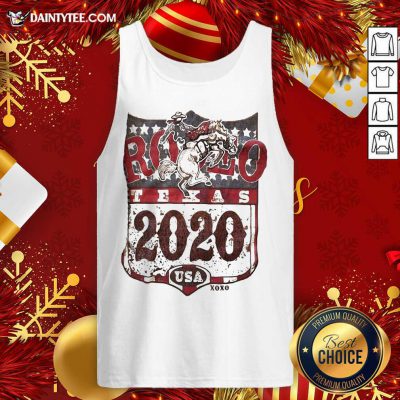 Cowboy Rodeo Texas 2020 Ameican Flag Tank Top- Design By Daintytee.com