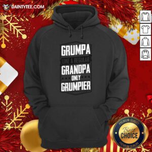 Grumpa Like A Regular Grandpa Only Grumpier Definition Hoodie- Design By Daintytee.com