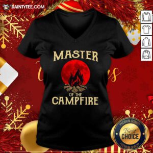 Master Of The Campfire V-neck- Design By Daintytee.com