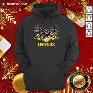 Pittsburgh Steelers Team Legends Signatures Hoodie- Design By Daintytee.com