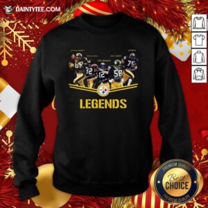 Pittsburgh Steelers Team Legends Signatures Sweatshirt- Design By Daintytee.com
