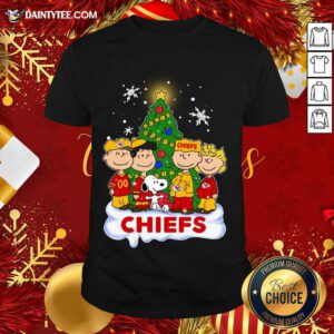 Snoopy The Peanuts Kansas City Chiefs Christmas Shirt- Design By Daintytee.com