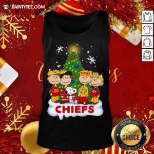 Snoopy The Peanuts Kansas City Chiefs Christmas Tank Top- Design By Daintytee.com