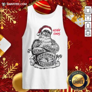 Tattoo Heavy Xmas Santa Claus Christmas All Days Tank Top- Design By Daintytee.com