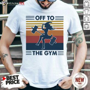 Witch Off To The Gym Vintage Shirt- Design By Daintytee.com