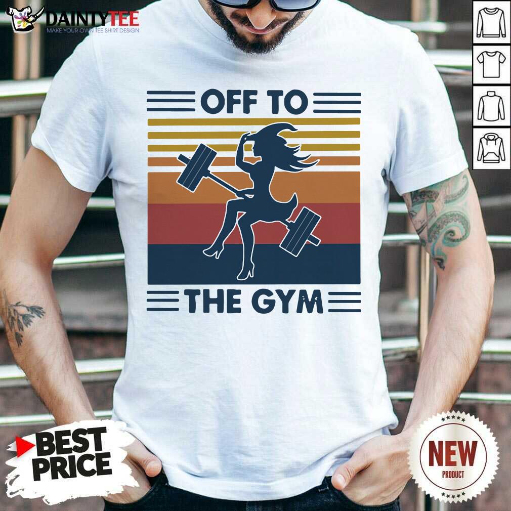 Witch Off To The Gym Vintage Shirt- Design By Daintytee.com