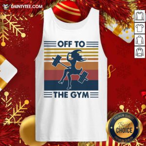 Witch Off To The Gym Vintage Tank Top- Design By Daintytee.com