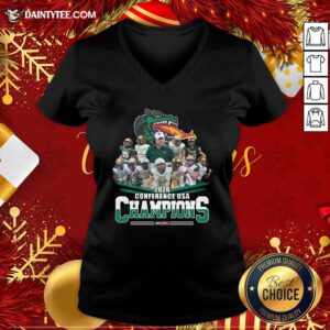 2020 Conference Usa Champions Usa V-neck- Design By Daintytee.com