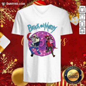 Brick And Mordy Borderlands Rick And Morty V-neck- Design By Daintytee.com