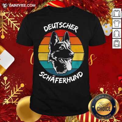 Deutscher Schäferhund Vintage Fan Shirt- Design By Daintytee.com