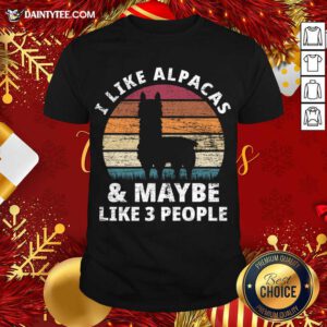 Llama Alpaca Love Of Animals T-Shirt- Design By Daintytee.com
