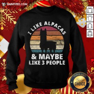 Llama Alpaca Love Of Animals Sweatshirt- Design By Daintytee.com