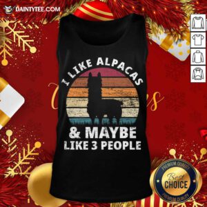 Llama Alpaca Love Of Animals Tank Top- Design By Daintytee.com
