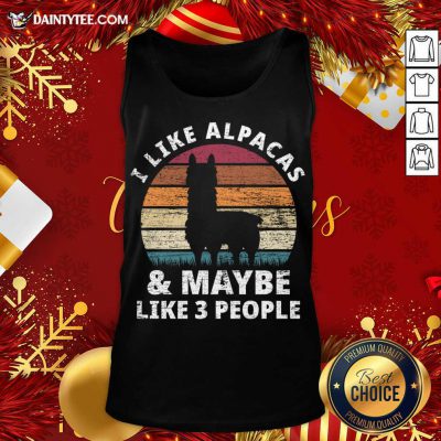 Llama Alpaca Love Of Animals Tank Top- Design By Daintytee.com