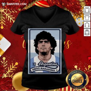 Rip 10 Argentina Diego Maradona 1960 2020 V-neck- Design By Daintytee.com